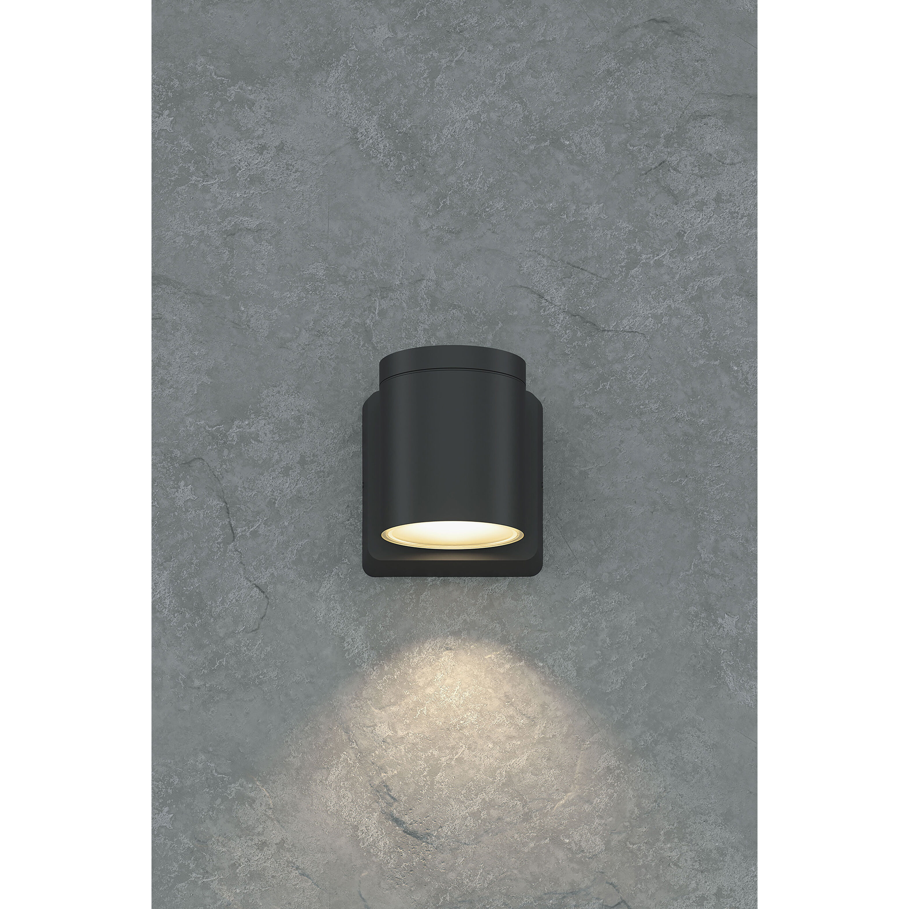 Outdoor Cylinder 1 Light 5.8 inch Anthracite LED Wall Sconce Wall Light