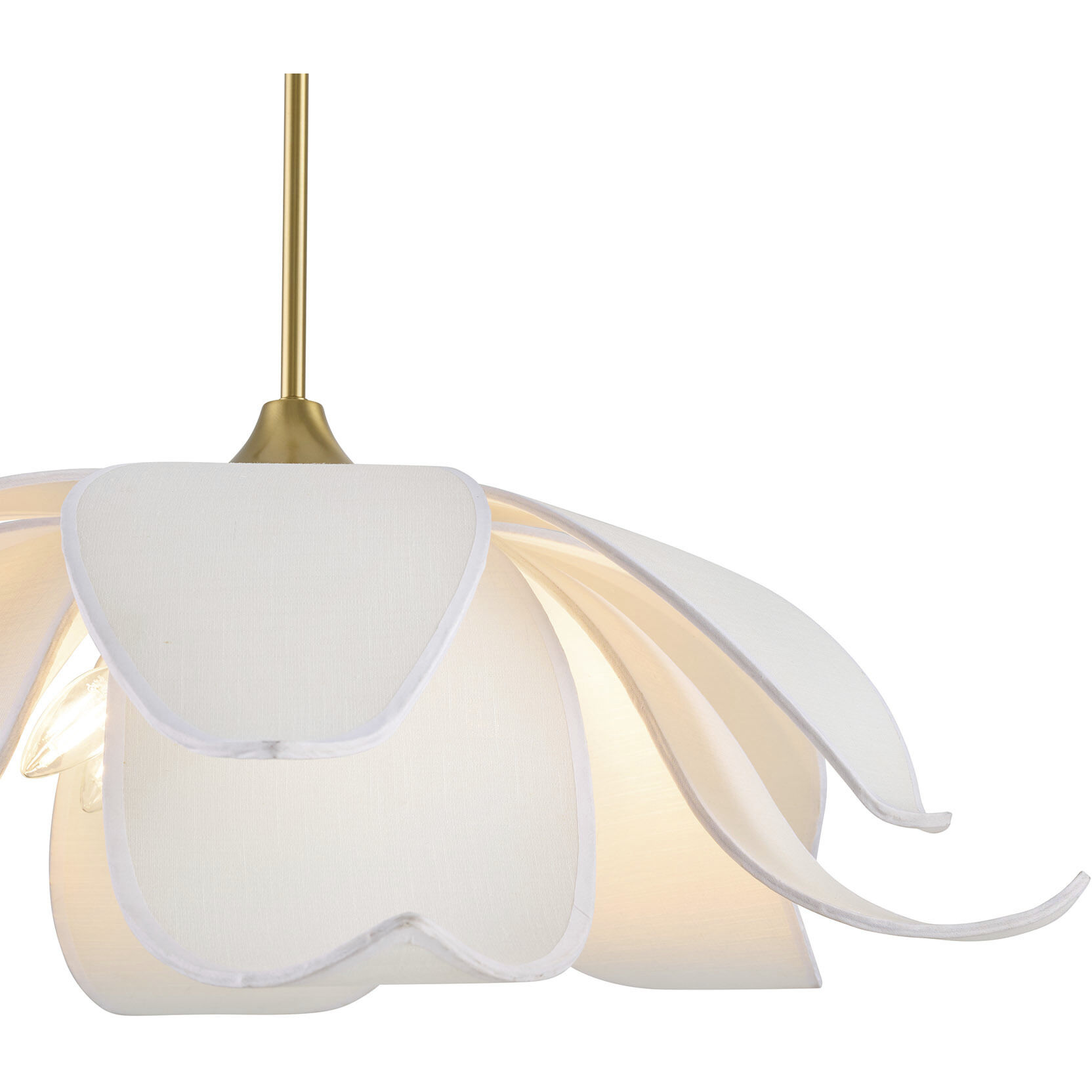 Elsie 6 Light 30 inch Warm Brass Pendant Ceiling Light