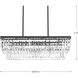 Glimmer 4 Light 34 inch Antique Bronze Linear Chandelier Ceiling Light, Design Series