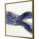 Hamilton Blue and Metallic and White Canvas