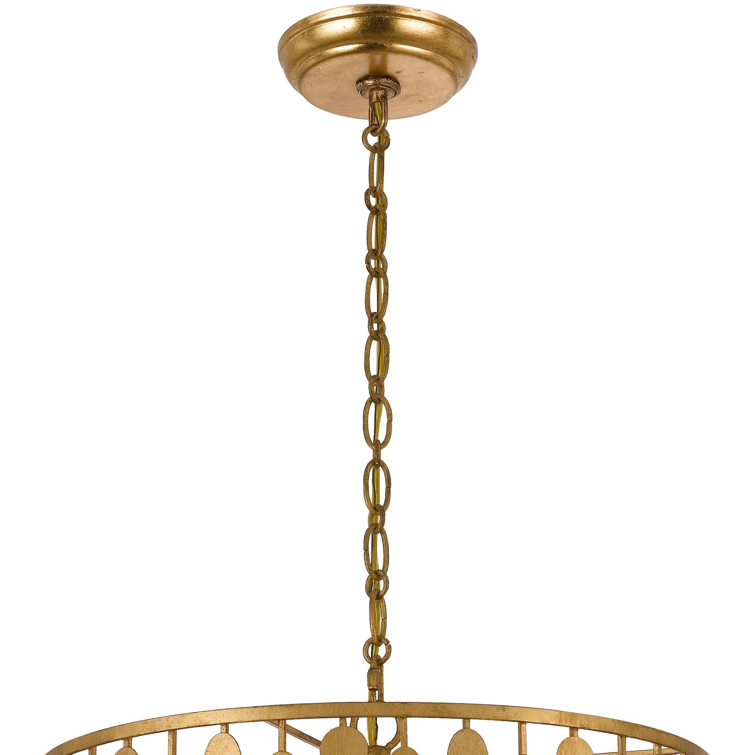 Layla 5 Light 18 inch Antique Gold Chandelier Ceiling Light