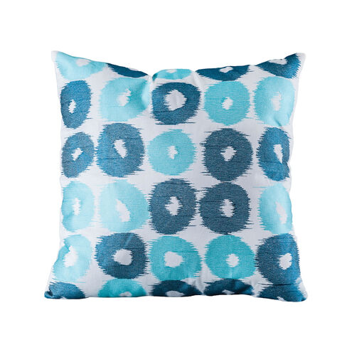 Circlet 24 X 5.5 inch Leigon Blue and White Pillow