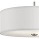 Shailene 3 Light 18 inch Brushed Nickel Semi Flush Light Ceiling Light