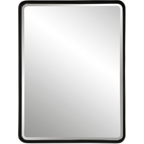 Crofton 40 X 30 inch Satin Black Mirror