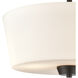 Winslow 3 Light 15 inch Oil Rubbed Bronze Semi Flush Mount Ceiling Light