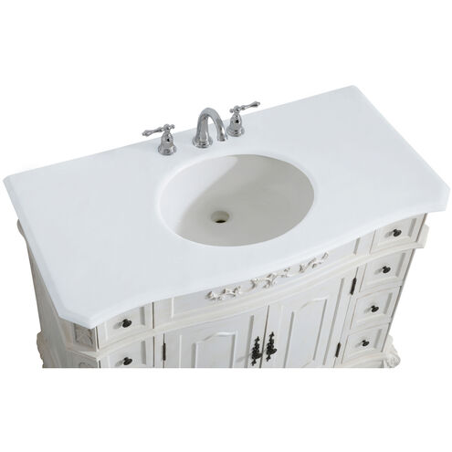 Danville 42 X 21 X 36 inch Antique White Vanity Sink Set