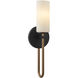 Fusion Collection - Tilburg Family 1 Light 5 inch Matte Black and Brass ADA Wall Sconce Wall Light, EVOLV