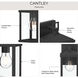 Cantley 1 Light 10.25 inch Matte Black Outdoor Wall Lantern