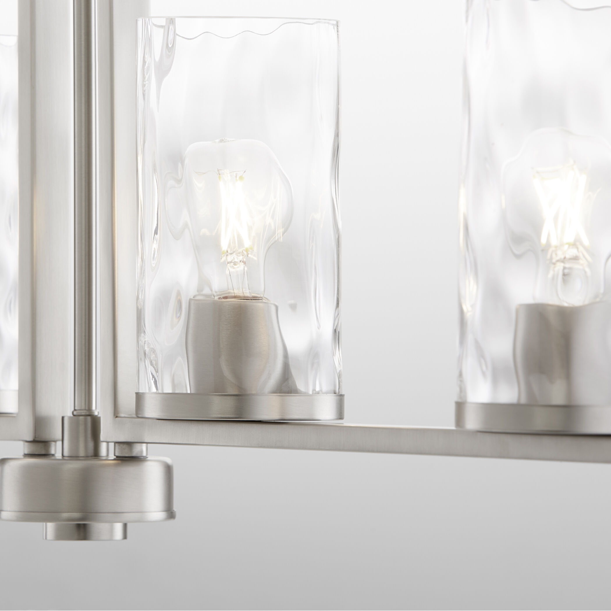 Steinway 4 Light 4 inch Satin Nickel Linear Pendant Ceiling Light