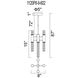 Orgue LED 8 inch Satin Gold Down Mini Pendant Ceiling Light