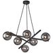 Modena LED 28 inch Black Chandelier Ceiling Light
