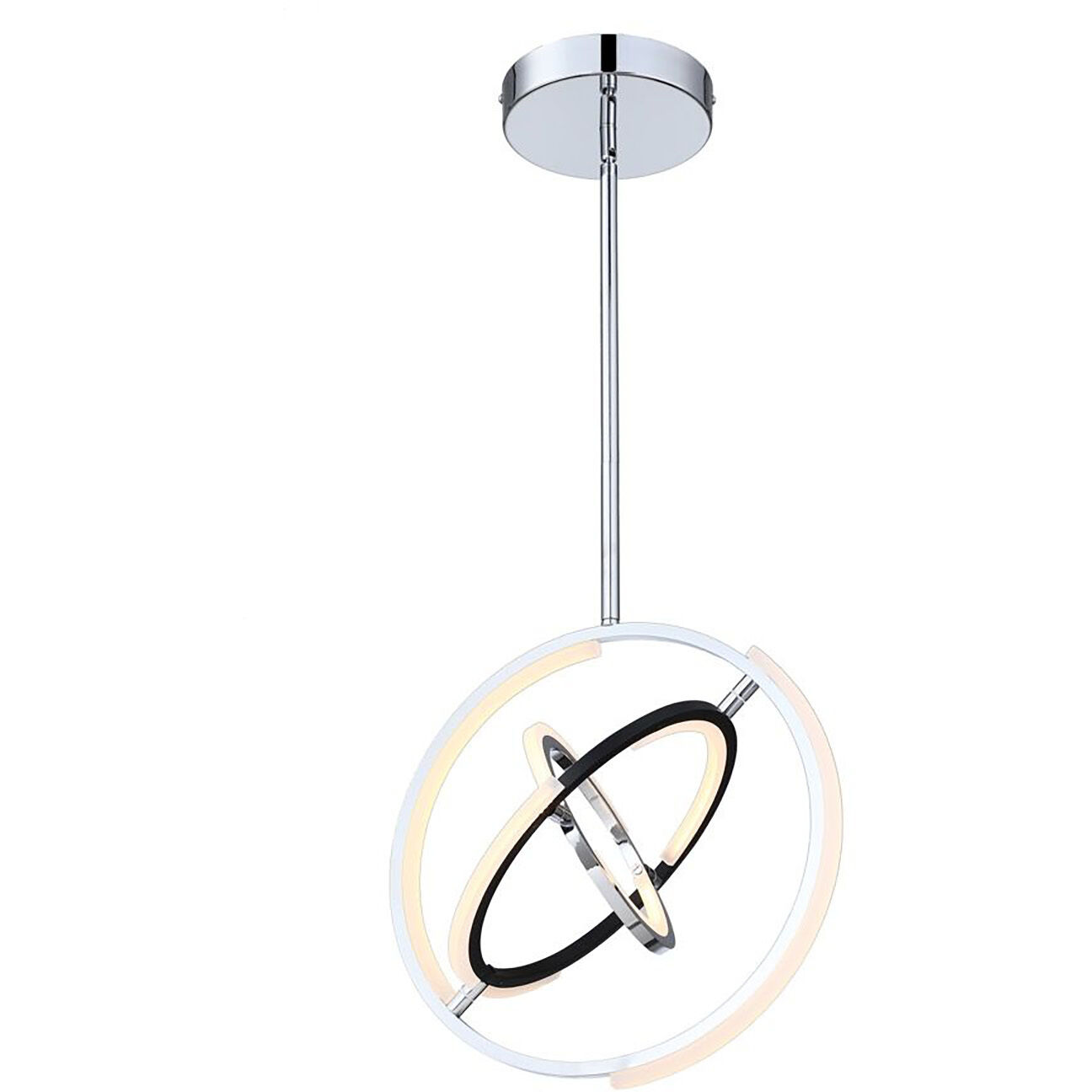 Trilogy LED 17 inch Polished Nickel Pendant Ceiling Light