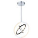 Trilogy LED 17 inch Polished Nickel Pendant Ceiling Light