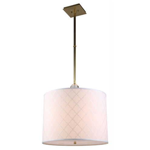 Gemma 2 Light 22 inch Burnished Brass Pendant Ceiling Light, Urban Classic