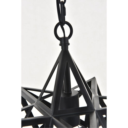 Nocturne 1 Light 16 inch Black Pendant Ceiling Light