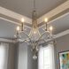 Modern 5 Light 26 inch Brushed Nickel Chandelier Ceiling Light