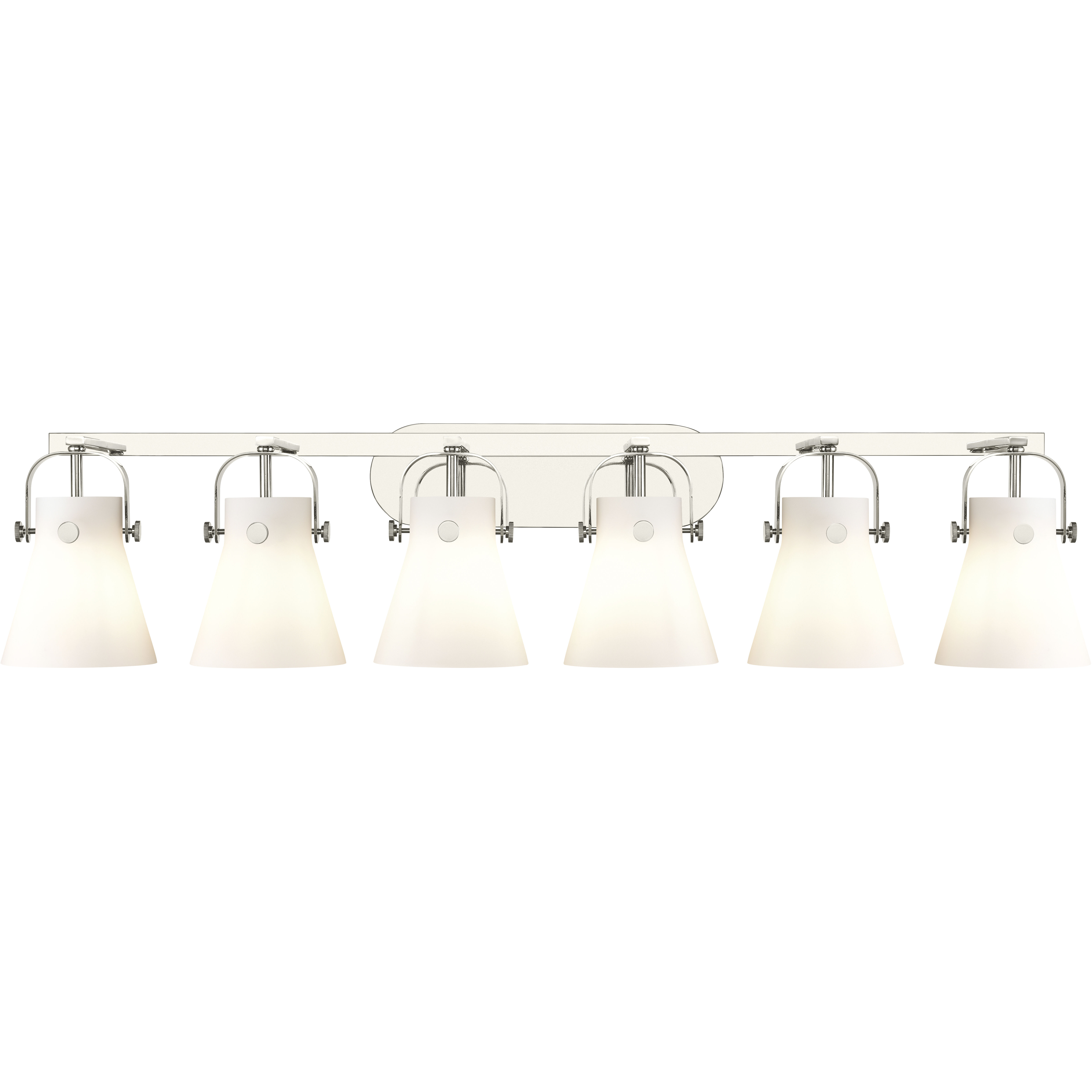 Pilaster II Cone 6 Light 45.50 inch Bathroom Vanity Light