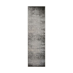 Amadeo 94 X 28 inch Light Gray/Medium Gray/Dark Brown/White Rugs, Polypropylene and Polyester