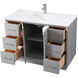 Hayes 48 X 22 X 35 inch Grey Vanity Sink Set