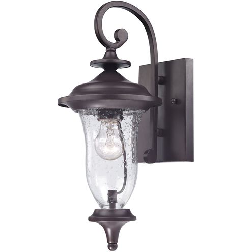 Trinity 1 Light 16 inch Oil Rubbed Bronze Outdoor Wall Sconce, Small