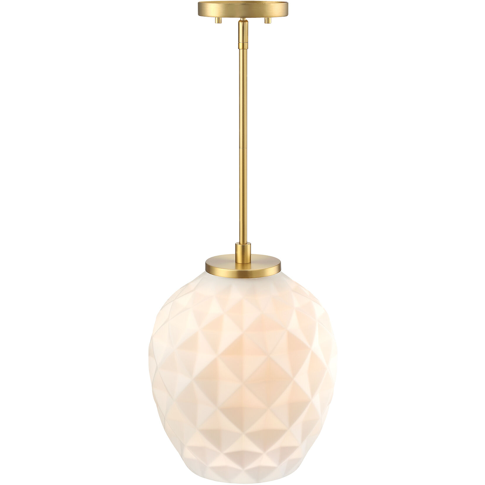 Dita 1 Light 12 inch Brushed Gold Pendant Ceiling Light