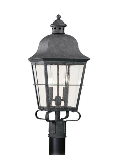 Chatham 2 Light 22.75 inch Oxidized Bronze Outdoor Post Lantern
