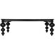 Claudio 99 X 54 inch Hand Rubbed Black Dining Table