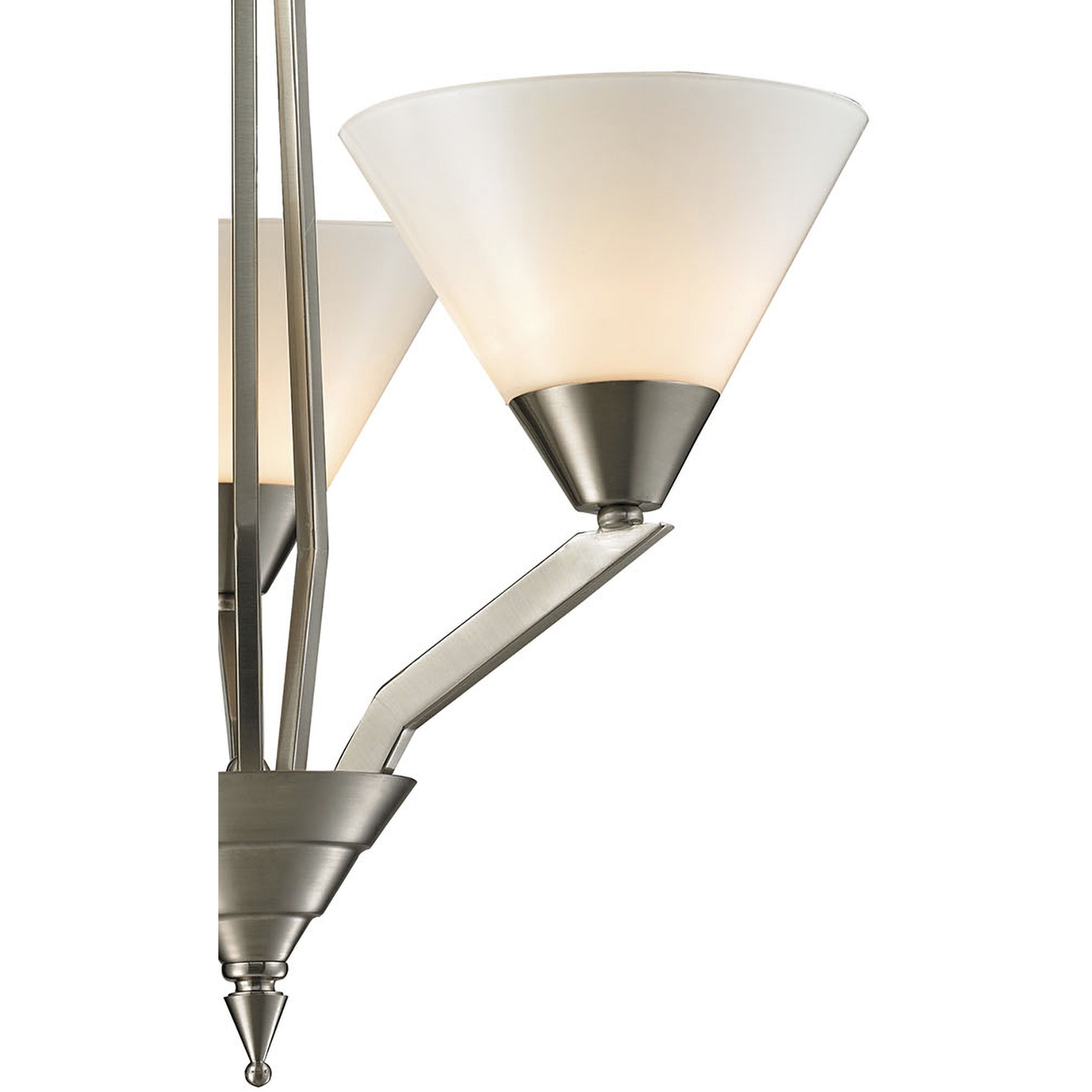 Tribecca 3 Light 21 inch Brushed Nickel Chandelier Ceiling Light