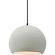 Radiance 1 Light 7 inch Matte White and Matte Black Pendant Ceiling Light