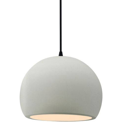 Radiance 1 Light 7 inch Matte White and Matte Black Pendant Ceiling Light