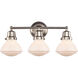Aditi Olean 3 Light 22.75 inch Brushed Satin Nickel Bath Vanity Light Wall Light, Aditi