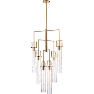 Jayden 6 Light 24.25 inch Lacquered Gold Chandelier Ceiling Light