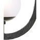 Corfu 1 Light 12.5 inch Black Matte Hammered Pendant Ceiling Light