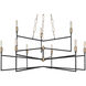 Bodie 9 Light 36 inch Havana Gold and Carbon Chandelier Ceiling Light
