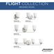Flight 3 Light 26.25 inch Brushed Nickel Bath Vanity Wall Light, Design Series
