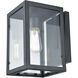 Baker Street 1 Light 10 inch Black Outdoor Sconce