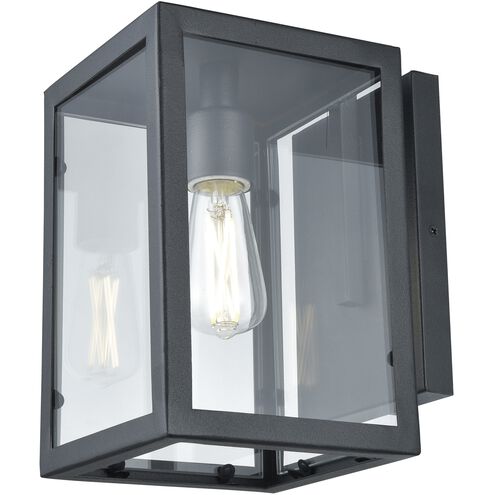 Baker Street 1 Light 10 inch Black Outdoor Sconce