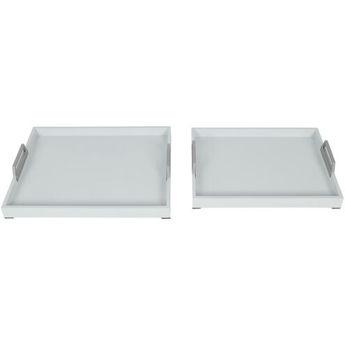 Perry Whisper Blue and White Tray