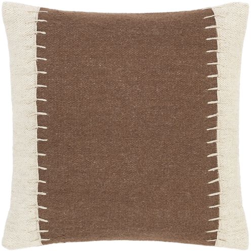 Niko 20 X 20 inch Dark Brown Pillow Kit, Square