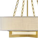 Brentwood 4 Light 24 inch Warm Brass Pendant Ceiling Light