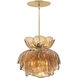 Fantine 7 Light 22 inch Unlacquered Brass Chandelier Ceiling Light in Light Amber