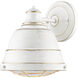 Bartlett 1 Light 9.25 inch French White Wall Sconce Wall Light, Damp