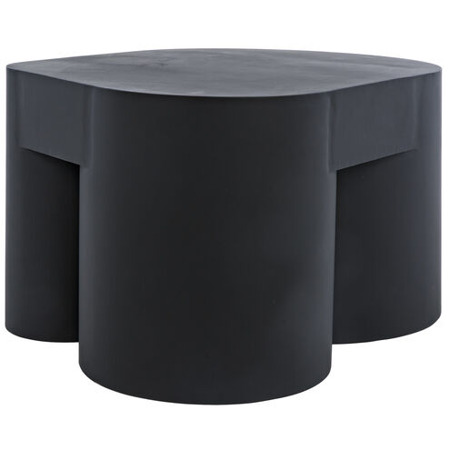 Bain 35 X 24 inch Matte Black Coffee Table