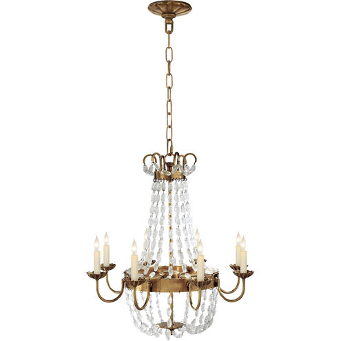 Chapman & Myers Paris Flea Market 8 Light 24 inch Antique-Burnished Brass Chandelier Ceiling Light, Medium