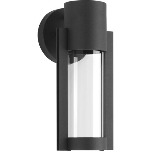 Z-1030 LED LED 12 inch Textured Black Outdoor Wall Lantern, Small, Progress LED