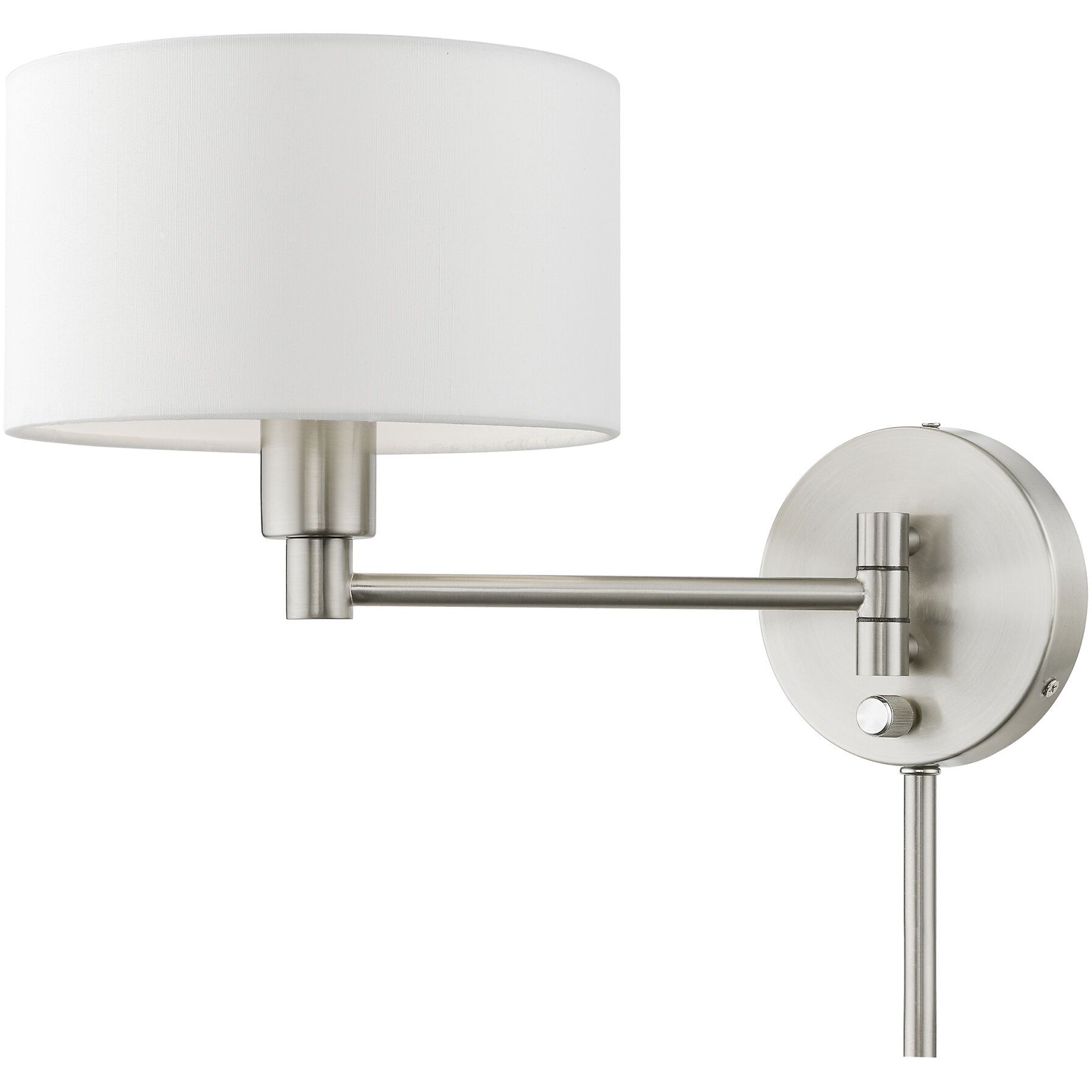 Allison 15 inch 60.00 watt Brushed Nickel Swing Arm Wall Lamp Wall Light