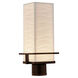 Porcelina LED 16 inch Dark Bronze Outdoor Post Light, Rectangle