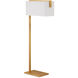Gambit 63.5 inch 60.00 watt Contemporary Gold Leaf Floor Lamp Portable Light
