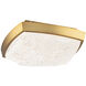 Kenji LED 11 inch Aged Brass Flush Mount Ceiling Light