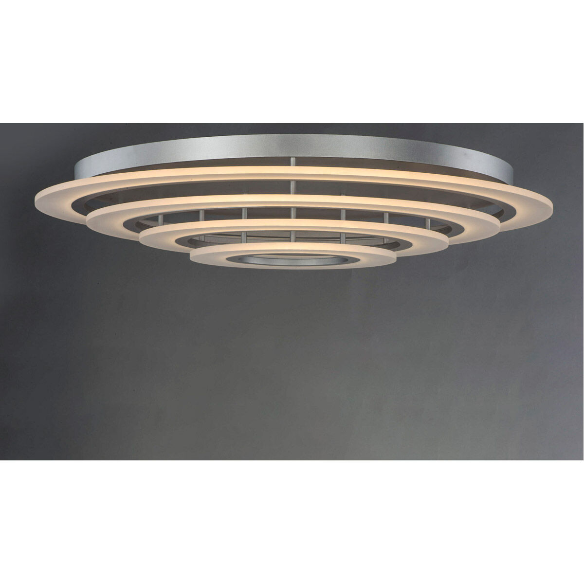 Saturn II LED LED 40 inch Matte Silver Flush Mount Ceiling Light